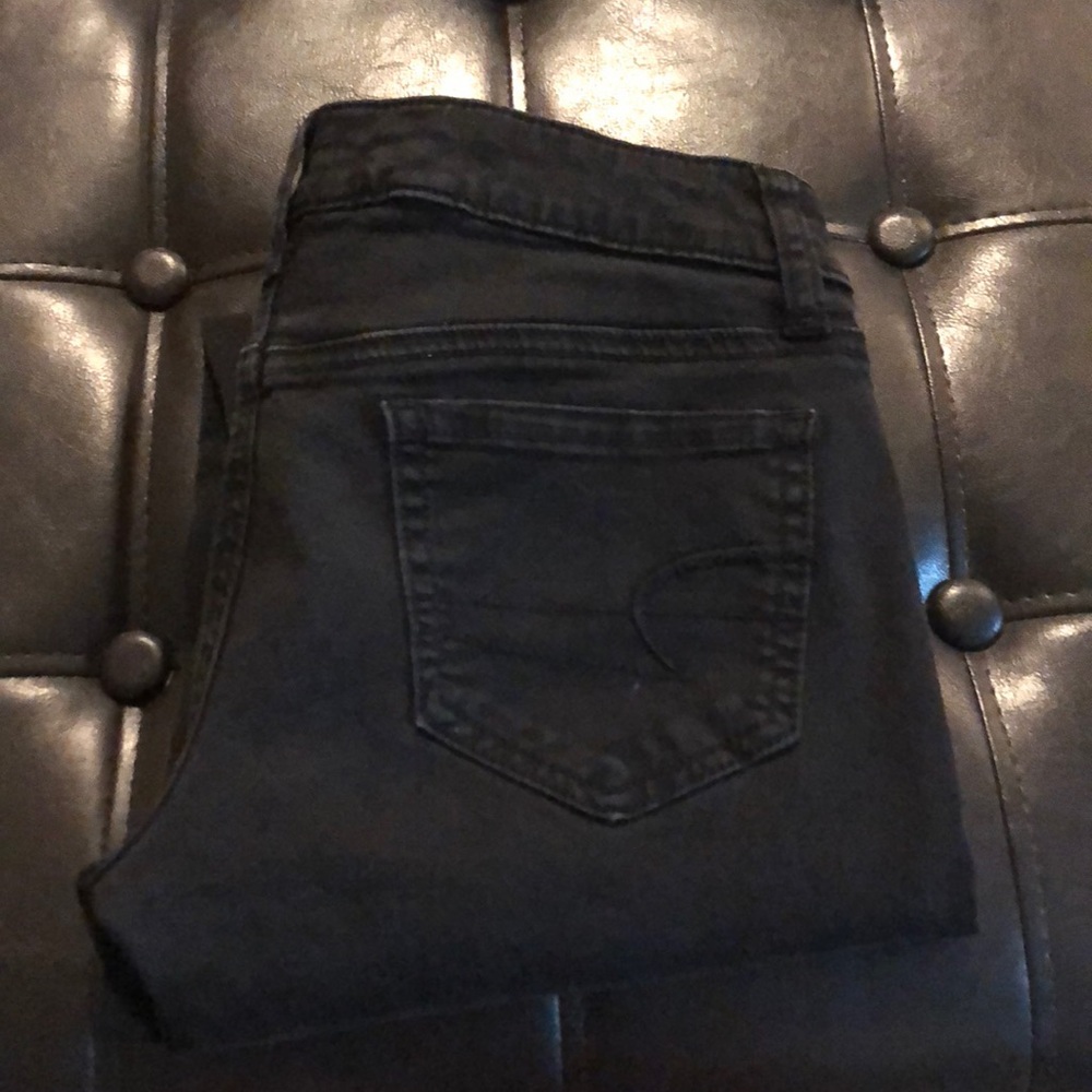 Black American eagle jeggings